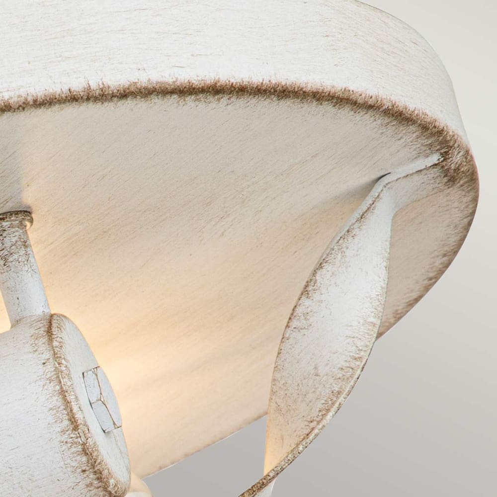 Plafonnier en acier finition blanc antique — vue 4