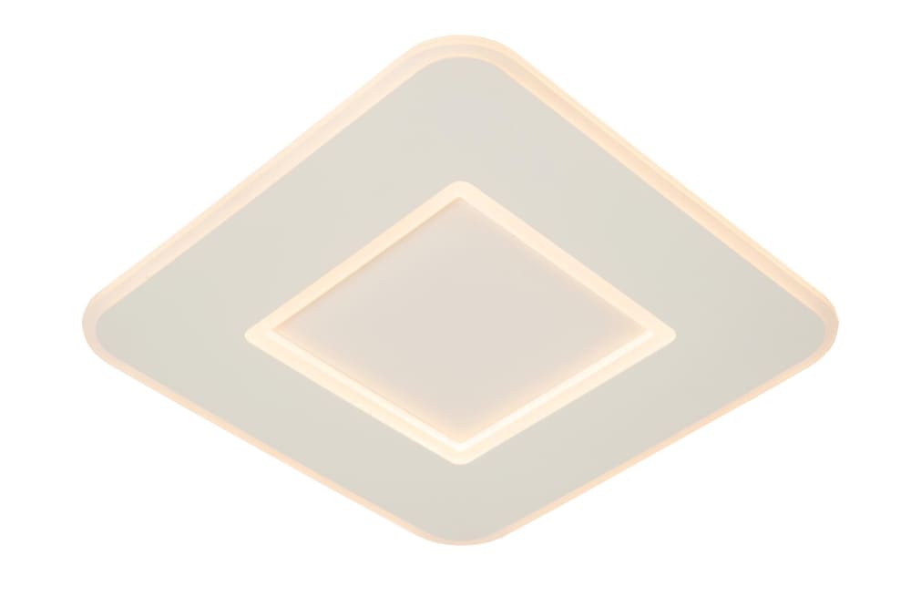 lampara de techo de sintetico con 1 led integrado blanco