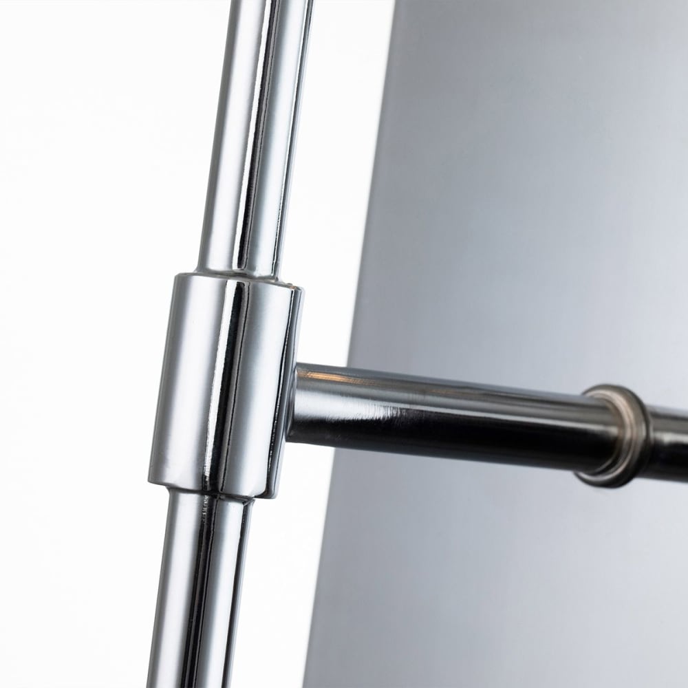 Applique murale en acier et verre cristal k9 finition chrome poli — vue 4