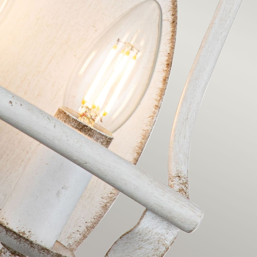 Applique murale en acier finition blanc antique — vue 4