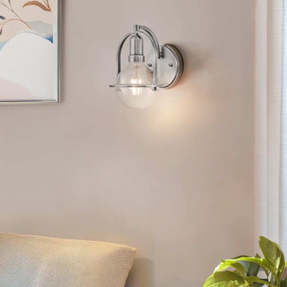 Applique murale en acier finition nickel brossé — vue 4