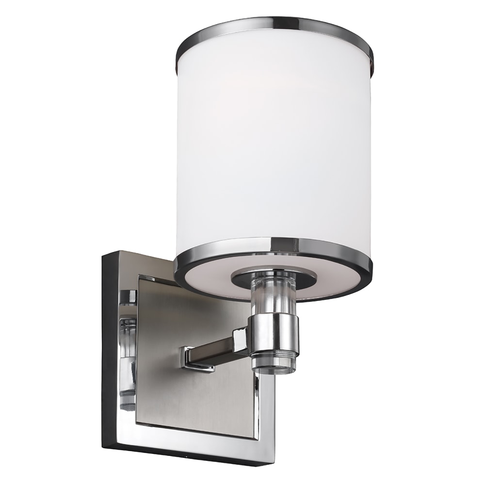 Applique murale en acier - chrome