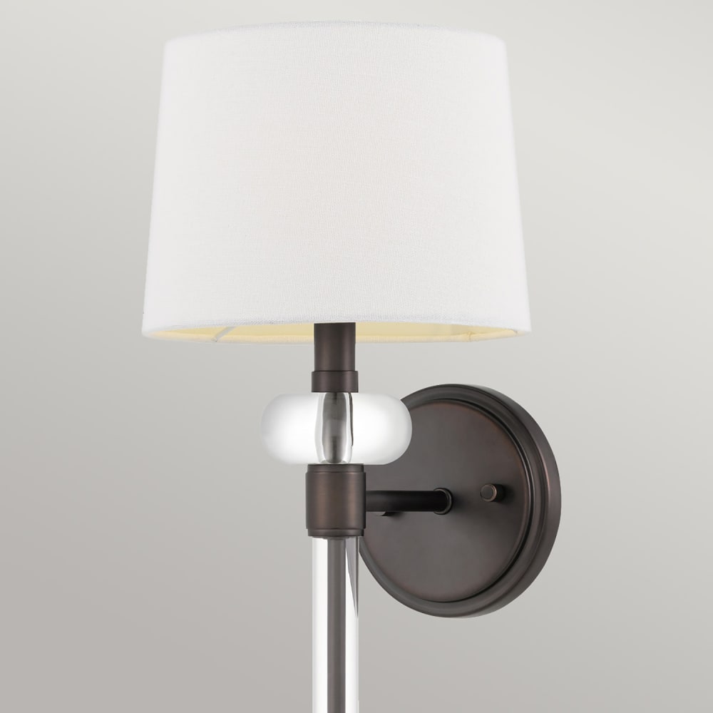 Applique murale en acier et tissu finition bronze portuaire — vue 3
