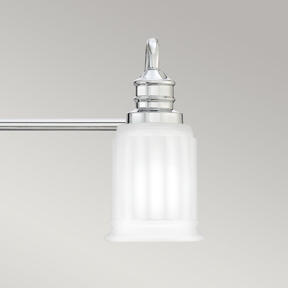 Applique murale en acier et verre finition chrome poli — vue 4