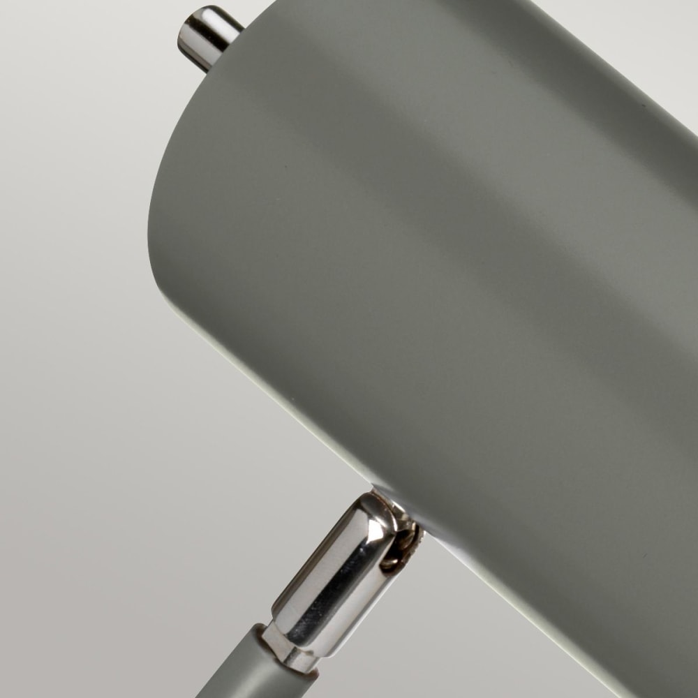 Lampe de table en acier doux finition gris foncé et nickel poli — vue 4