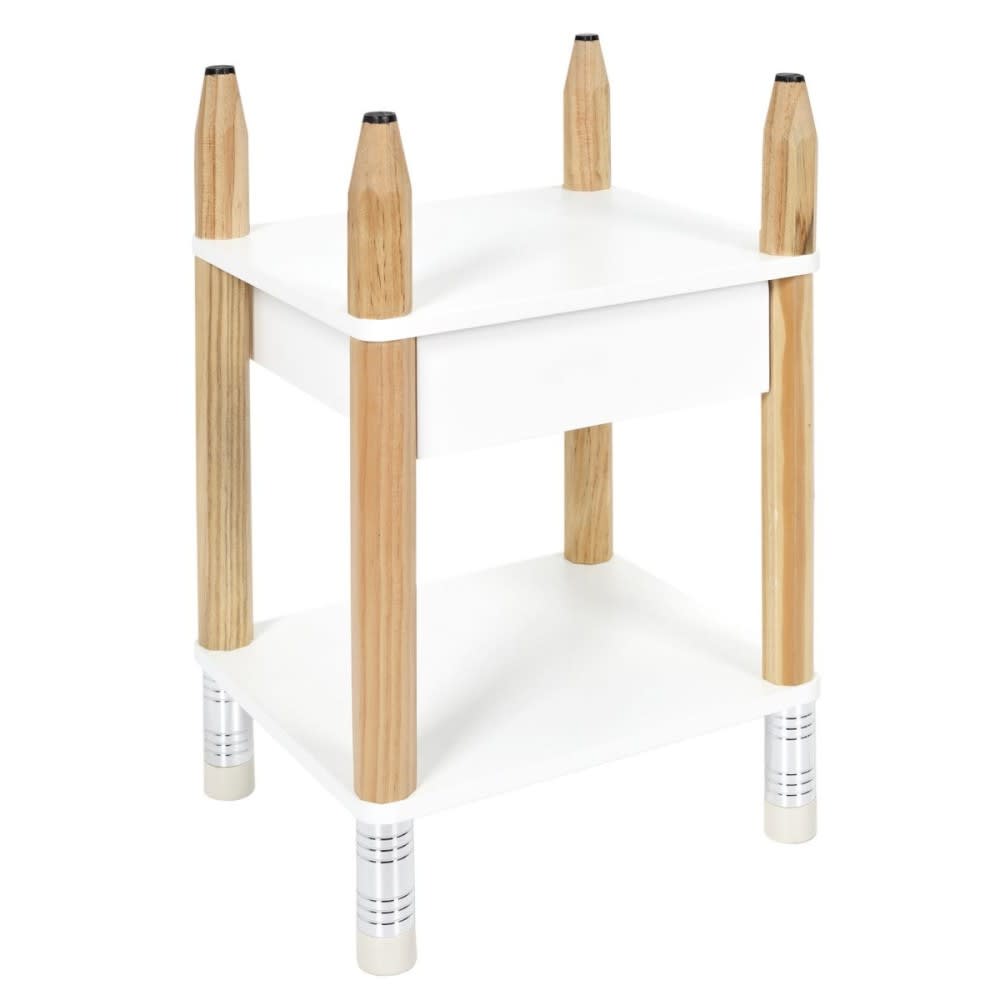 Table de chevet pour enfant blanche