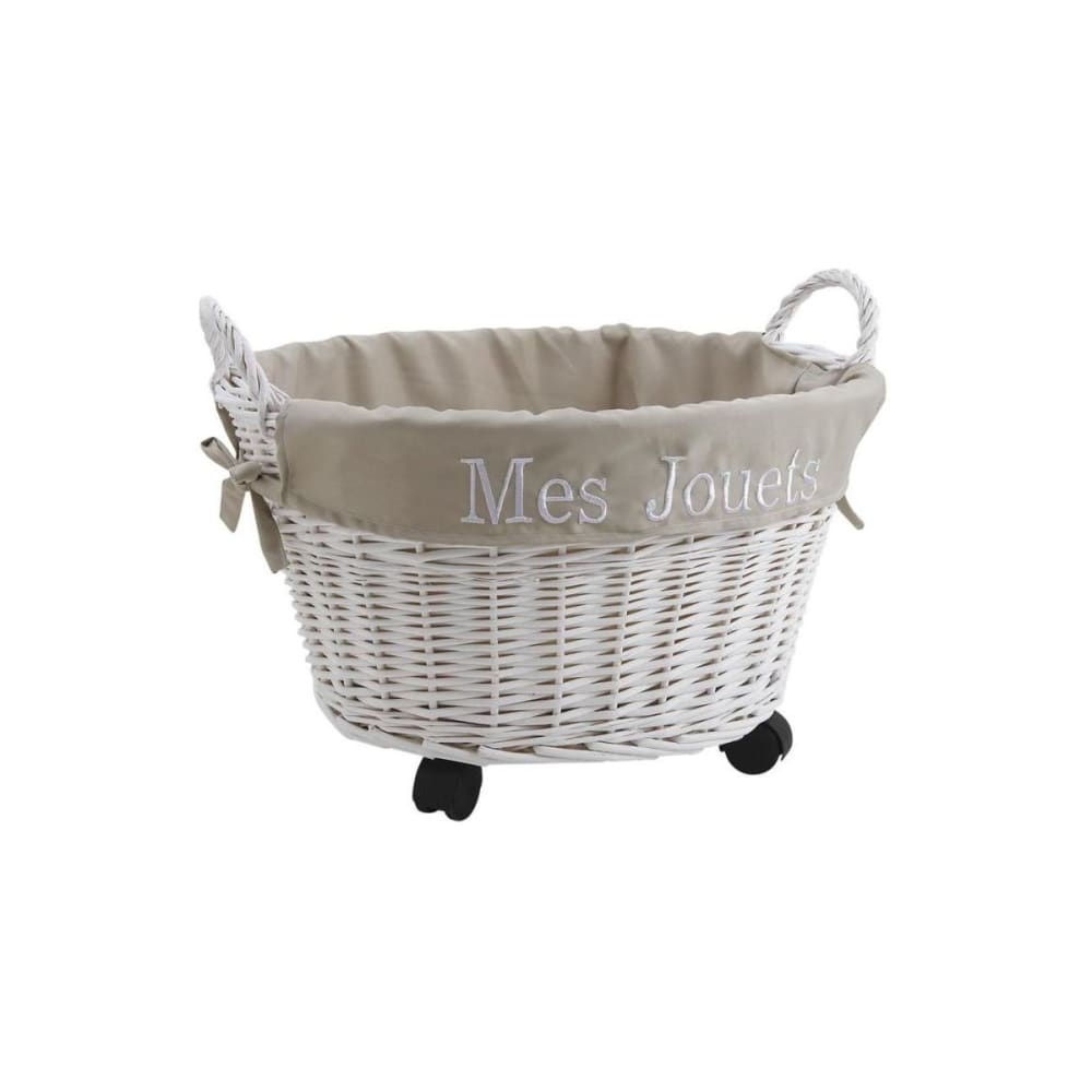 Aubry Gaspard - Corbeille à jouets avec roulettes