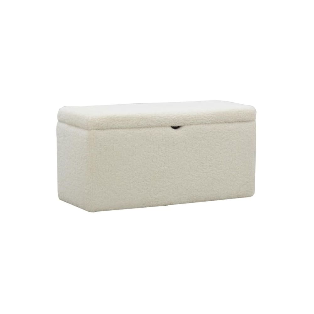 Aubry Gaspard - Coffre en bois et bouclettes blanc