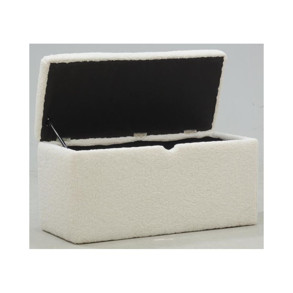 Coffre en bois et bouclettes blanc (Aubry Gaspard) - Image 1