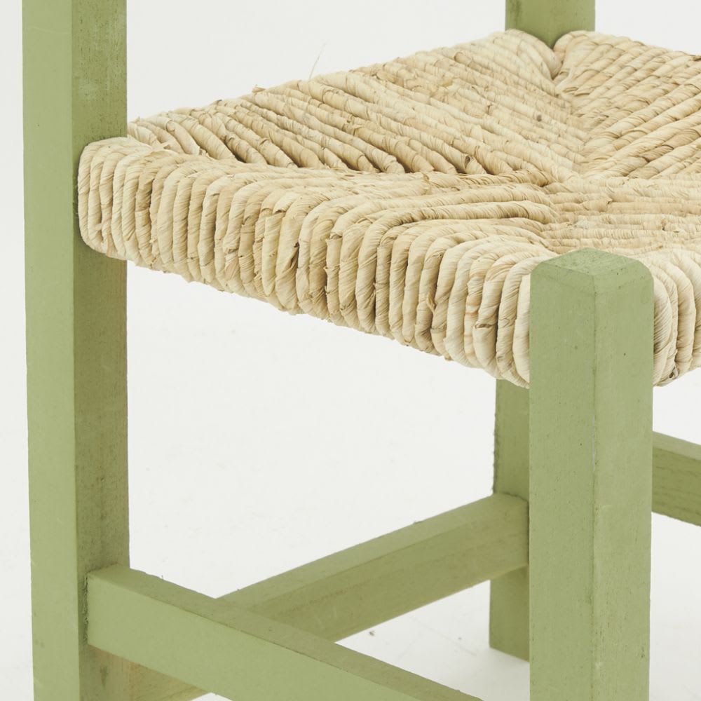 Chaise enfant en bois vert (Aubry Gaspard) - Image 1