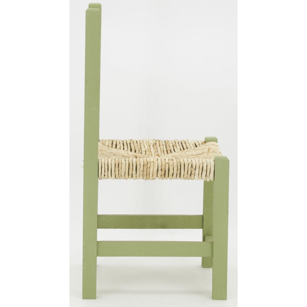 Chaise enfant en bois vert (Aubry Gaspard) - Image 2