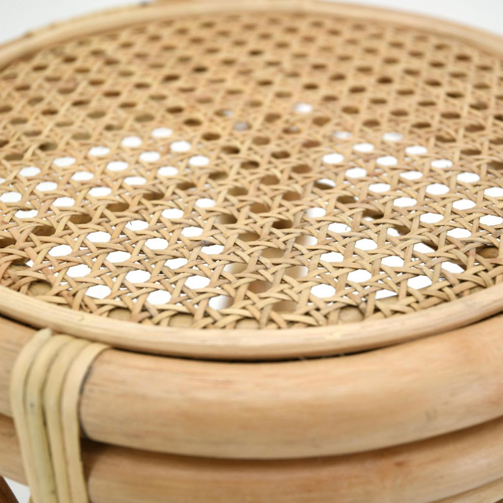 Chaise enfant en rotin naturel et cannage bogiwo (Aubry Gaspard) - Image 2