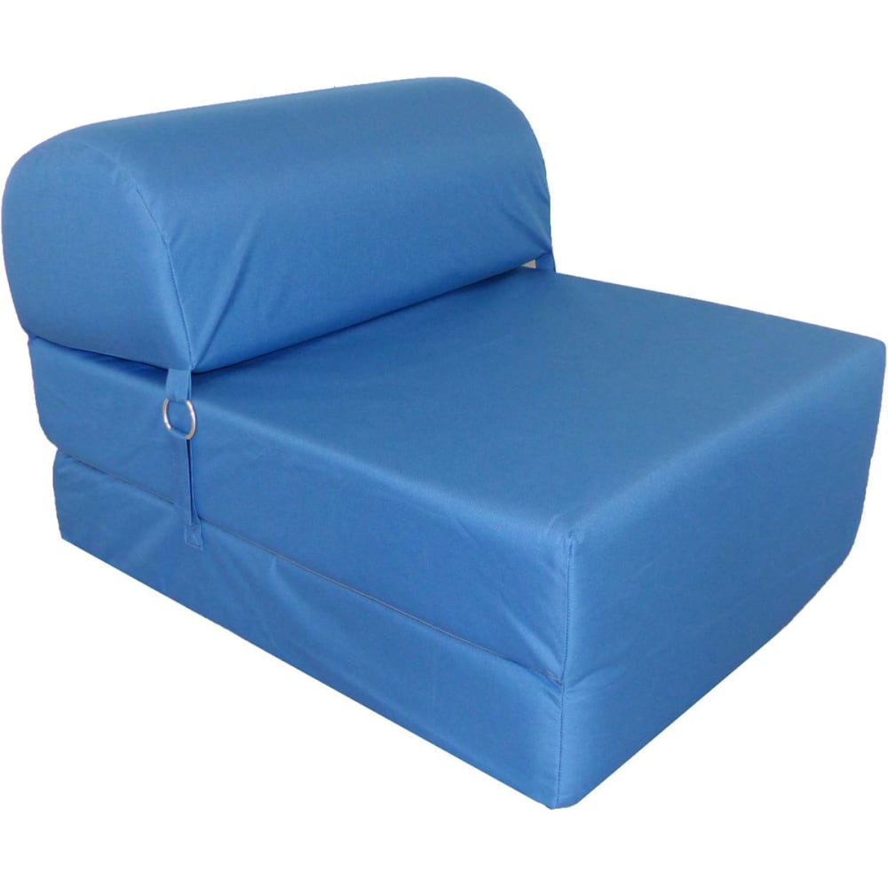 Chauffeuse en tissu enduit seattle bleu