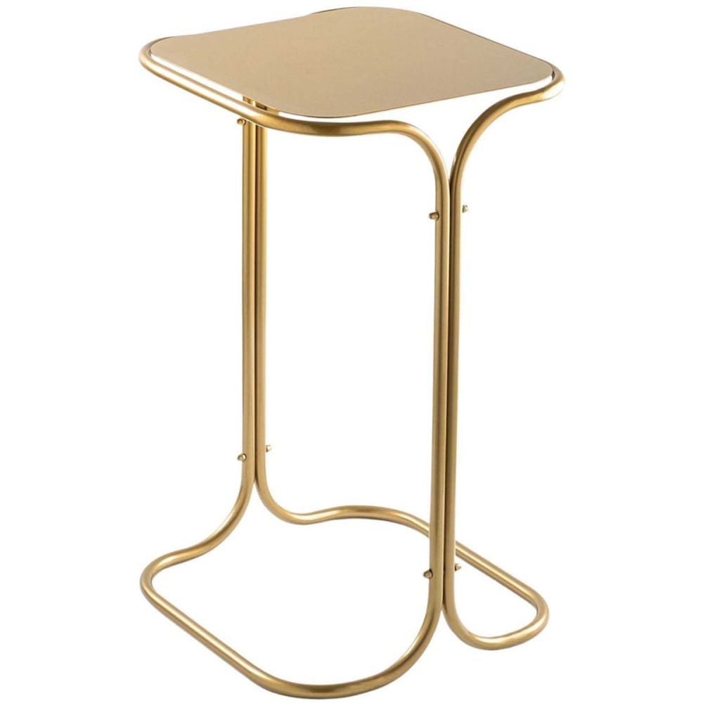 Bout de canapé en métal seat doré