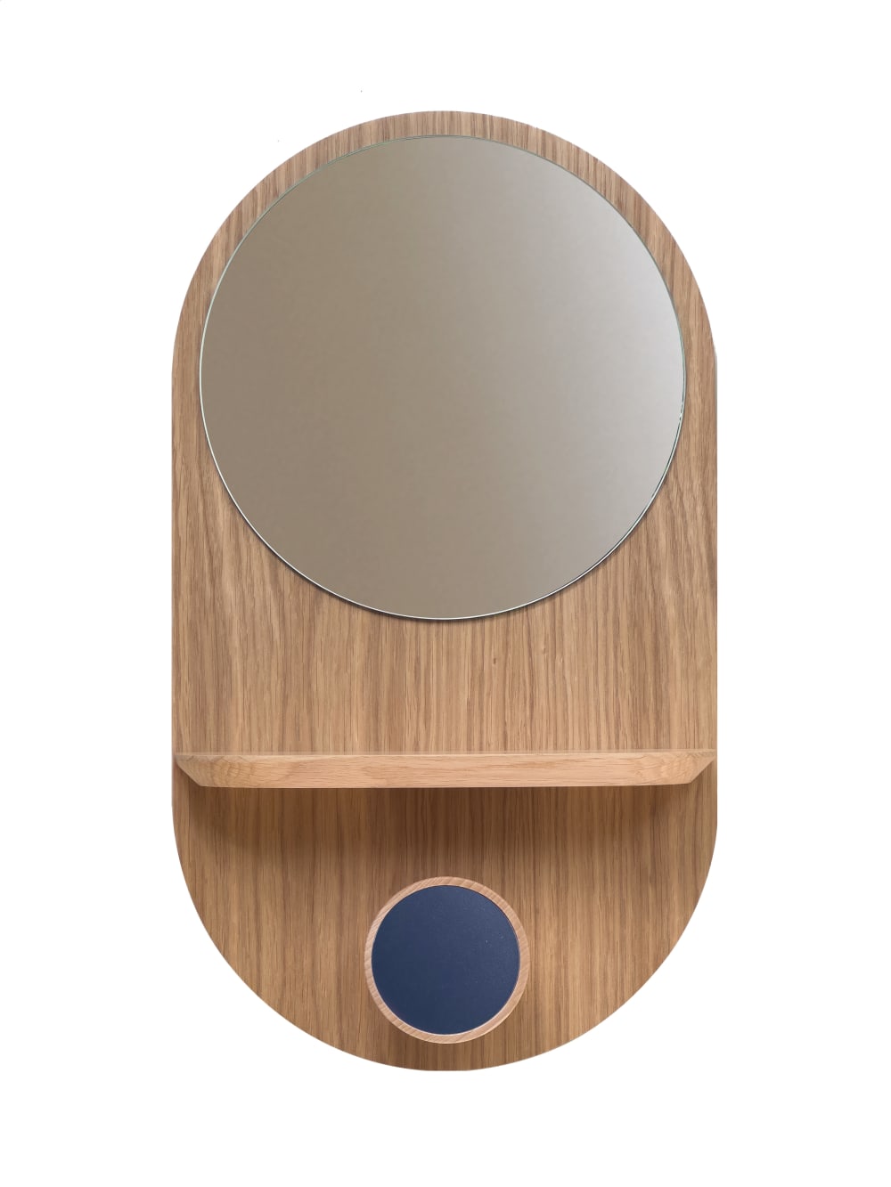 Éclipse Clairon Marin - Miroir avec étagère et patère