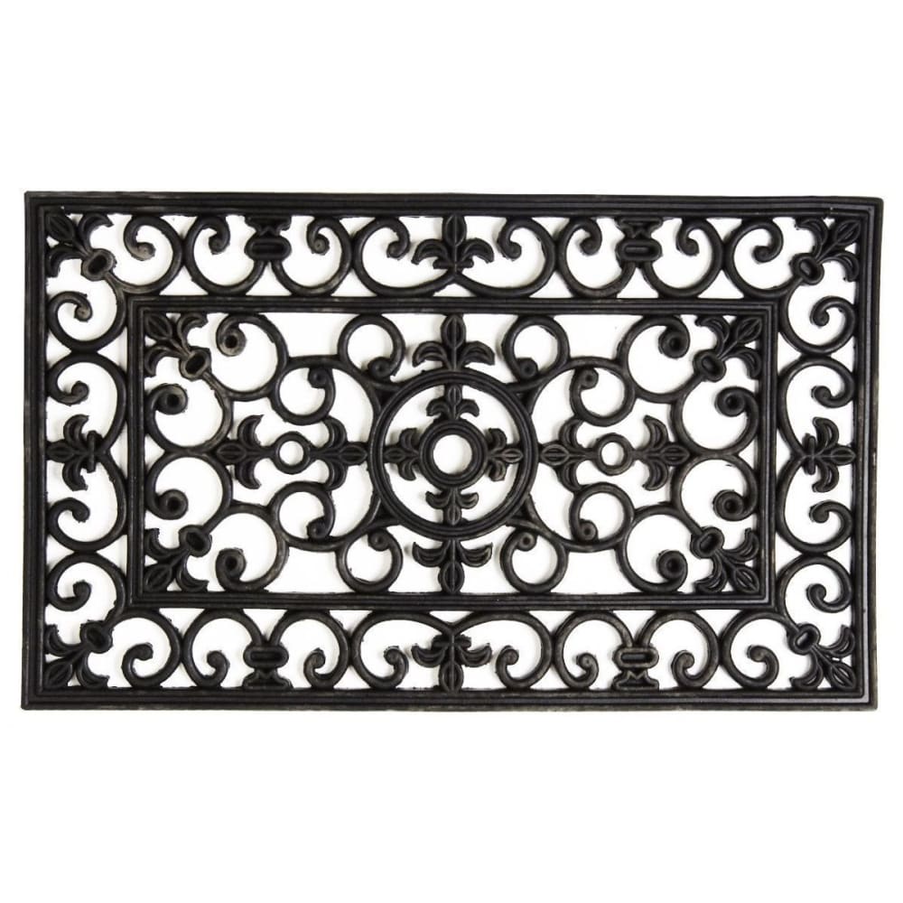 Paillasson noir en latex ostra