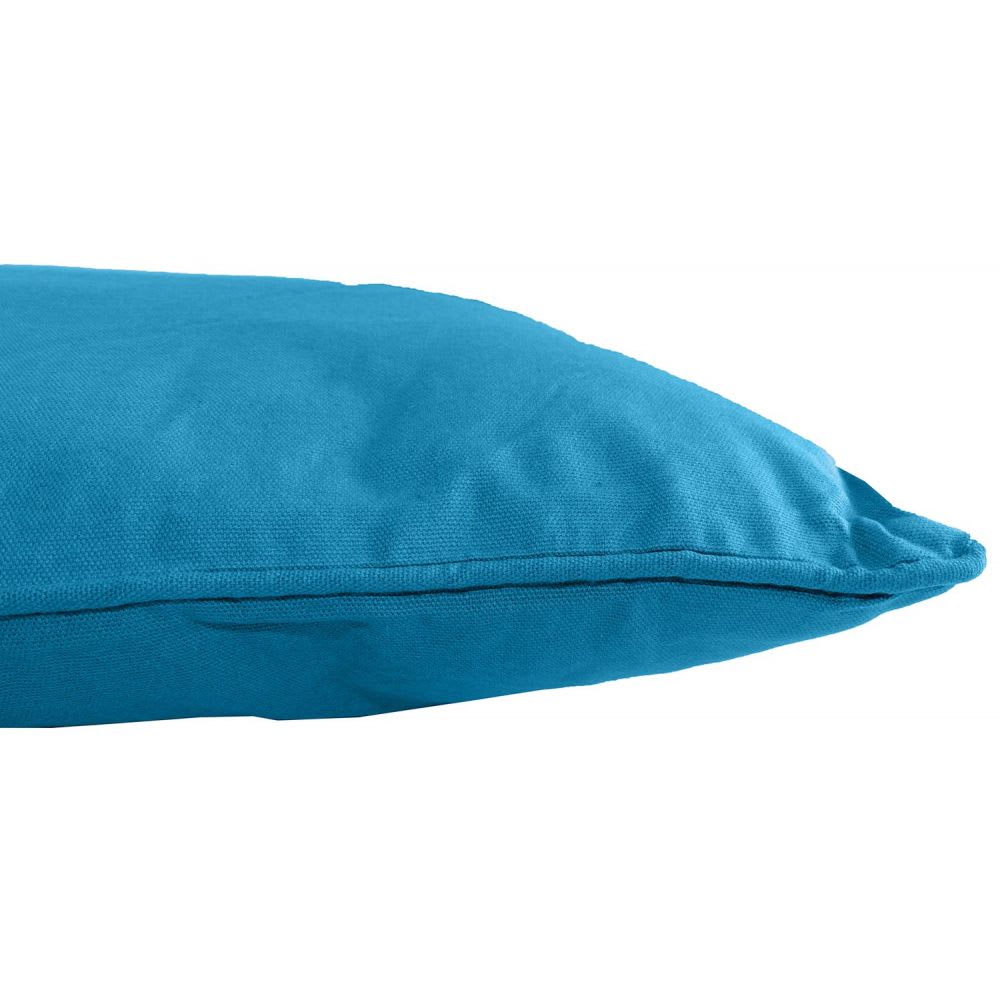 Coussin carré pour dossier de canapé 60 cm bleu canard — vue 3