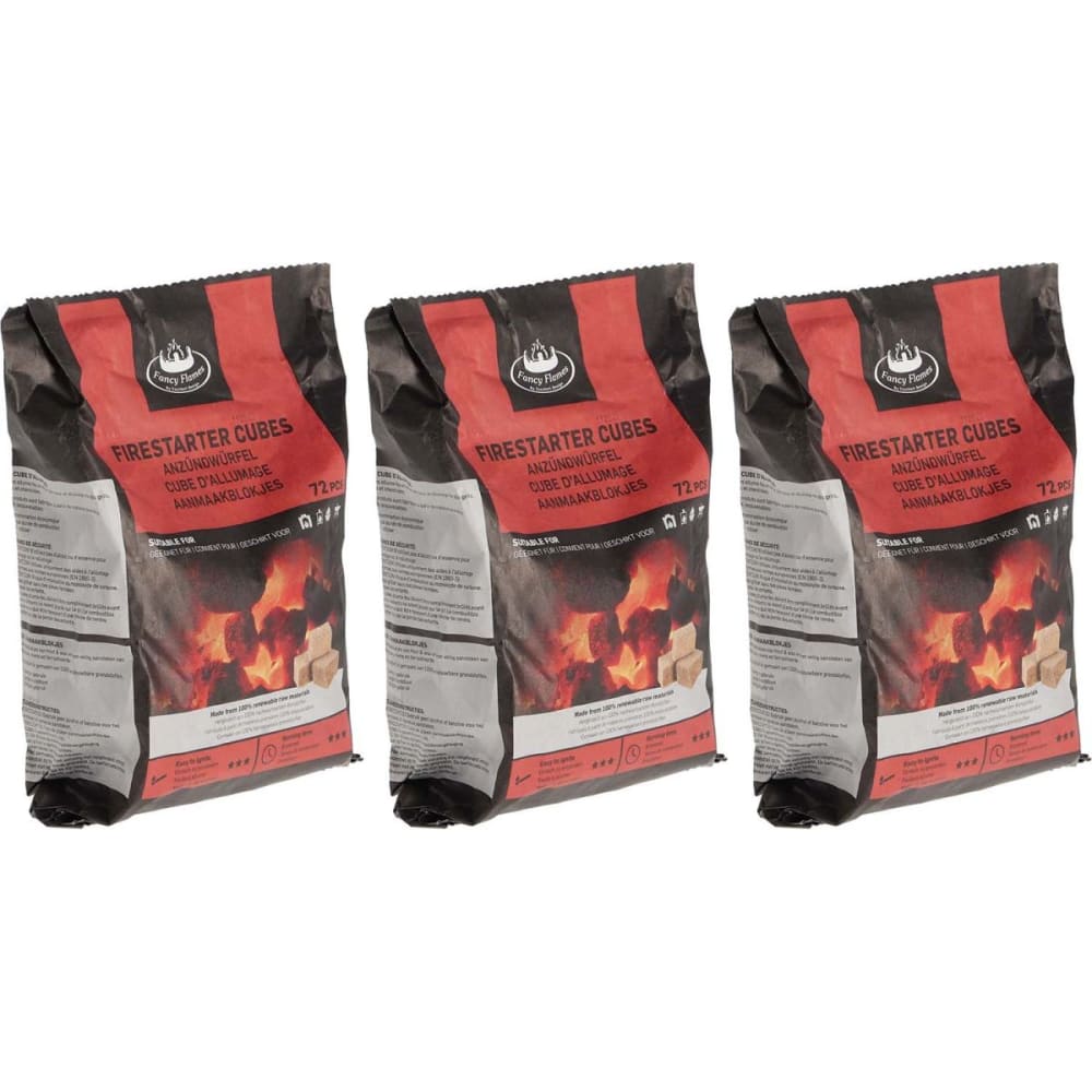 Cubes allume-feu 72 pièces (lot de 3)