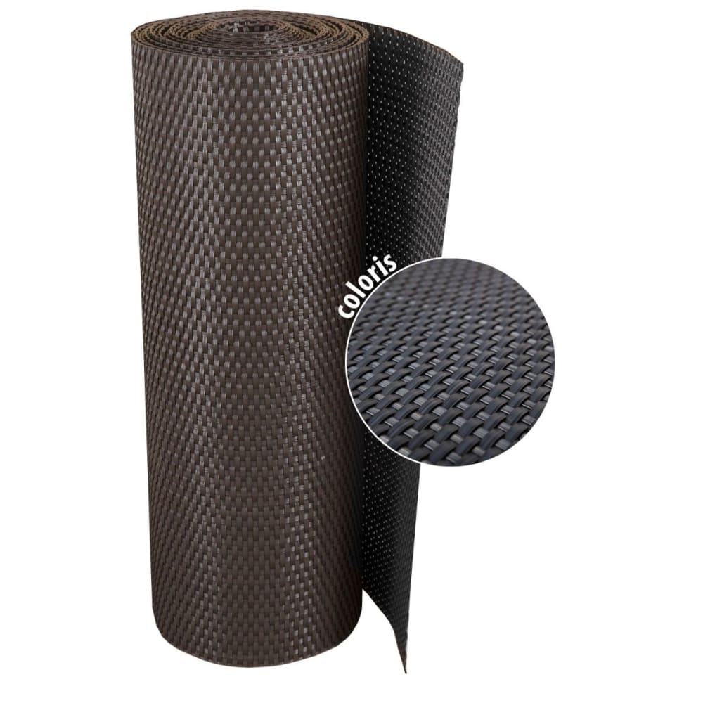 Brise-vue en résine tressée pour balcon et clôture coloris anthracite