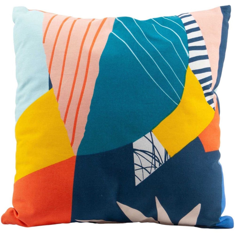 Coussin en coton imprimé 45 x 45 cm imprimé papercut