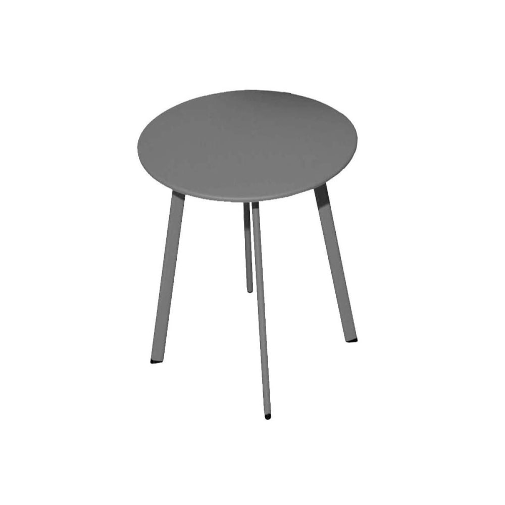 Table basse de jardin en acier massai 50 cm graphite