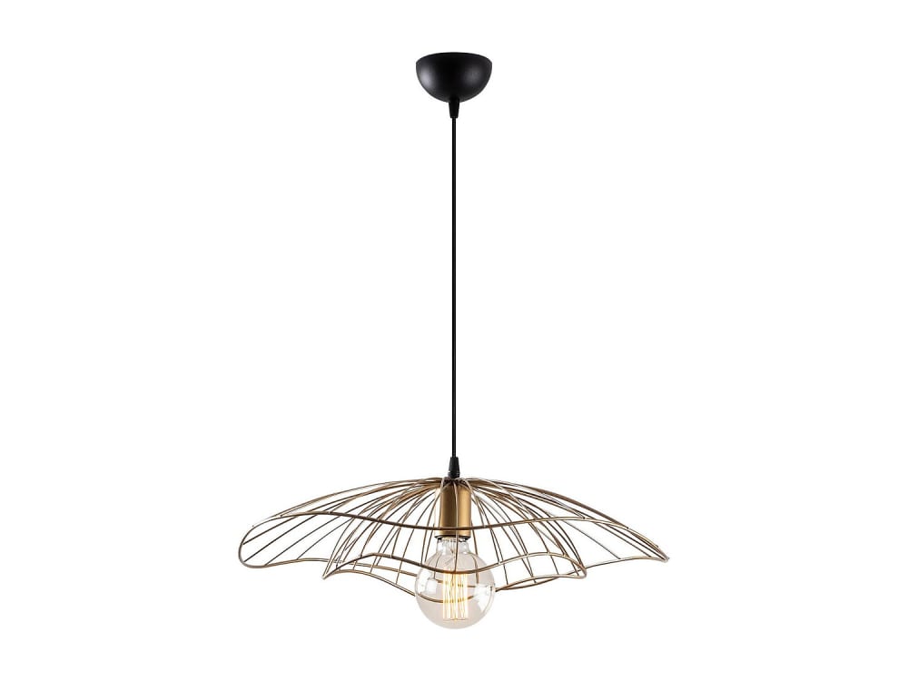 vente-unique.com Draht-Pendelleuchte aus Metall D50 cm - Bronze style classic chic Gold Metall