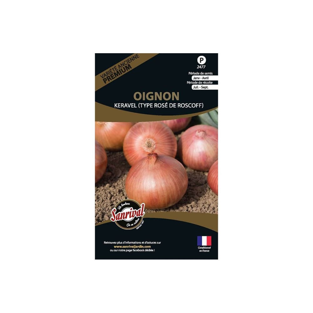 Graines potagères premium oignon keravel type roscoff