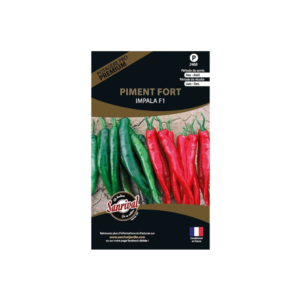Graines potagères premium piment fort impala