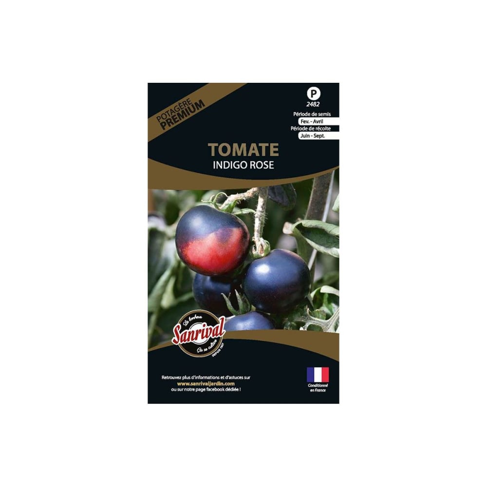 Graines potagères premium tomate indigo rose