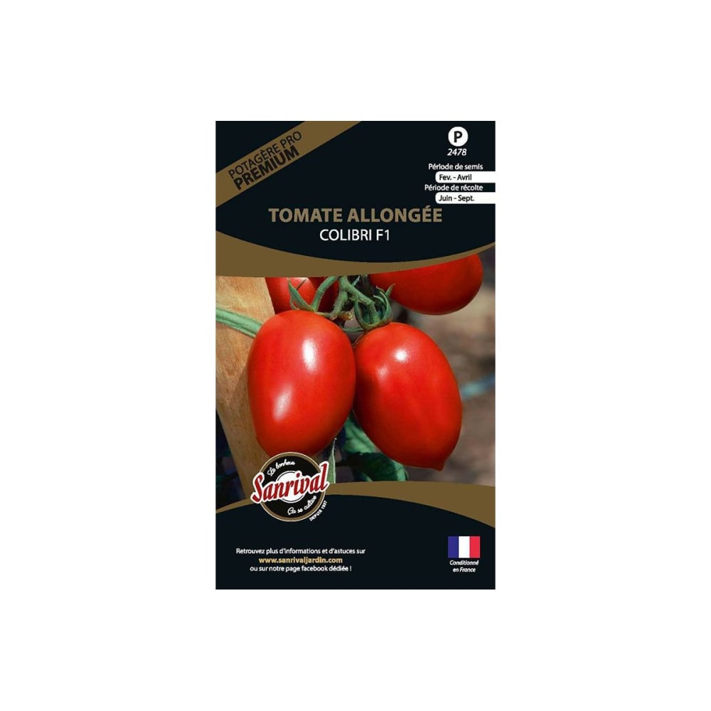 Graines potagères premium tomate allongée colibri
