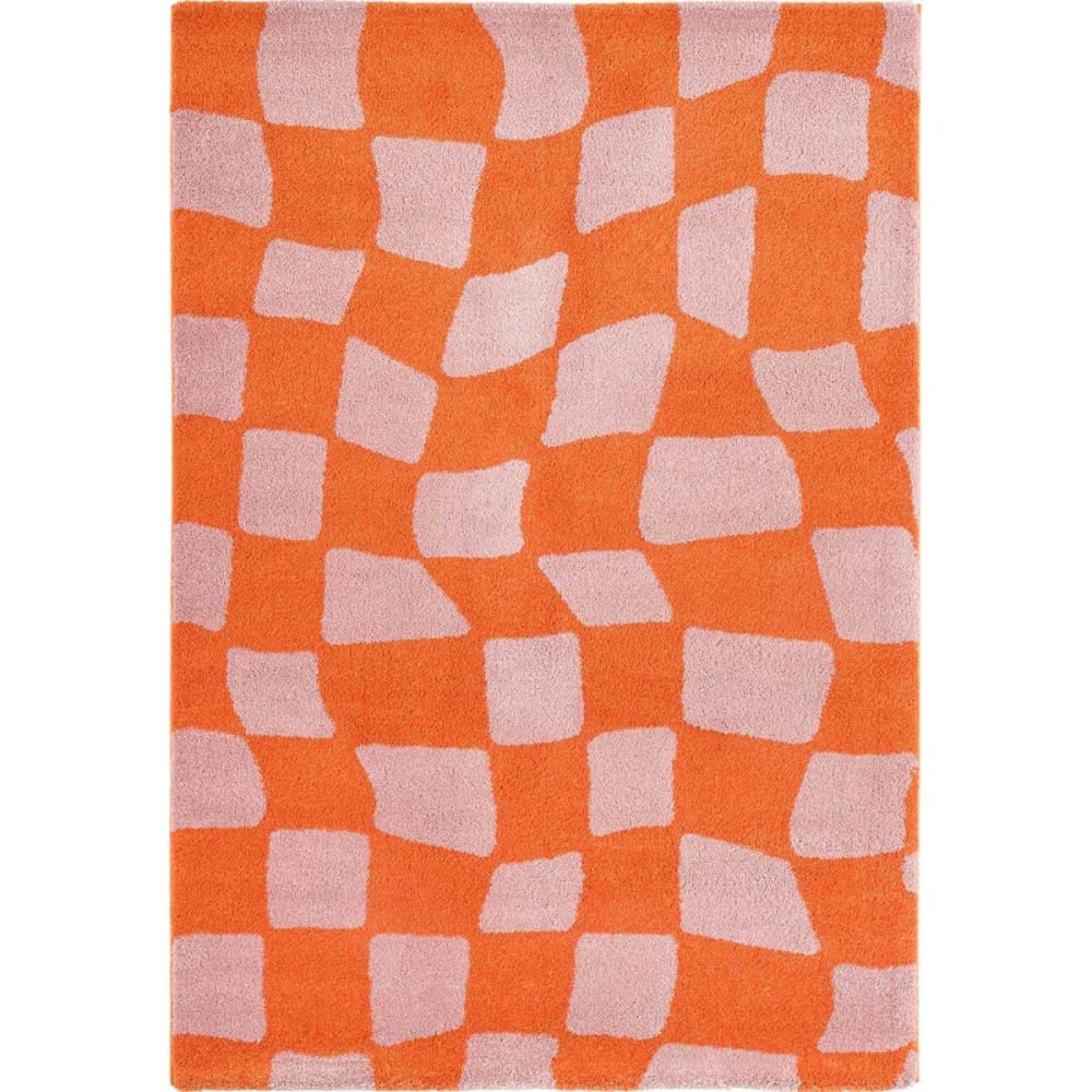 Tapis intérieur à poils longs 383 orange 120 x 160 cm
