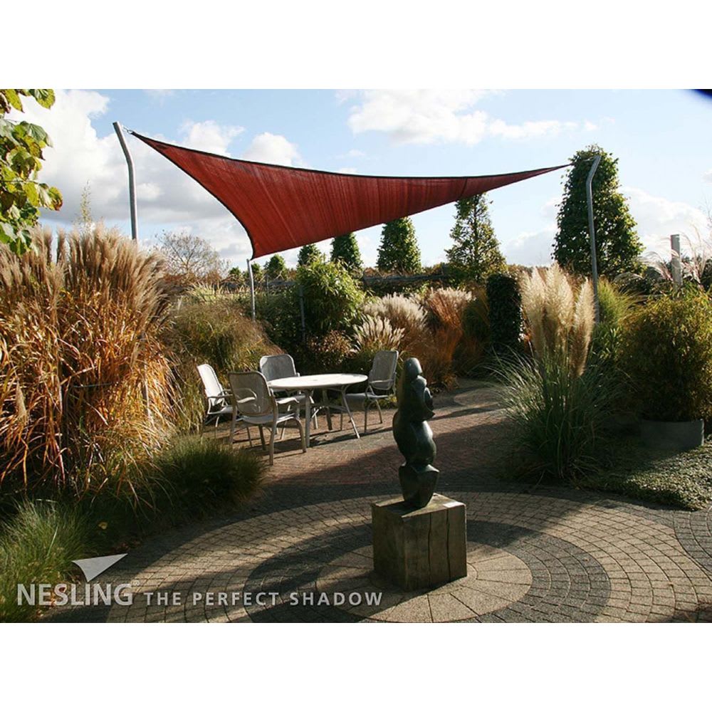 Voile d'ombrage triangulaire coolfit terracotta 5 x 5 x 5 m