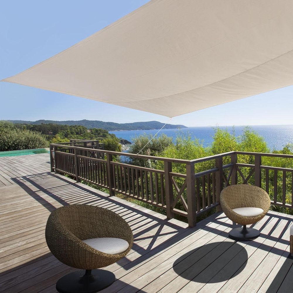 Toile d'ombrage rectangulaire 4 x 3 mètres blanc gardena - Maisons du Monde