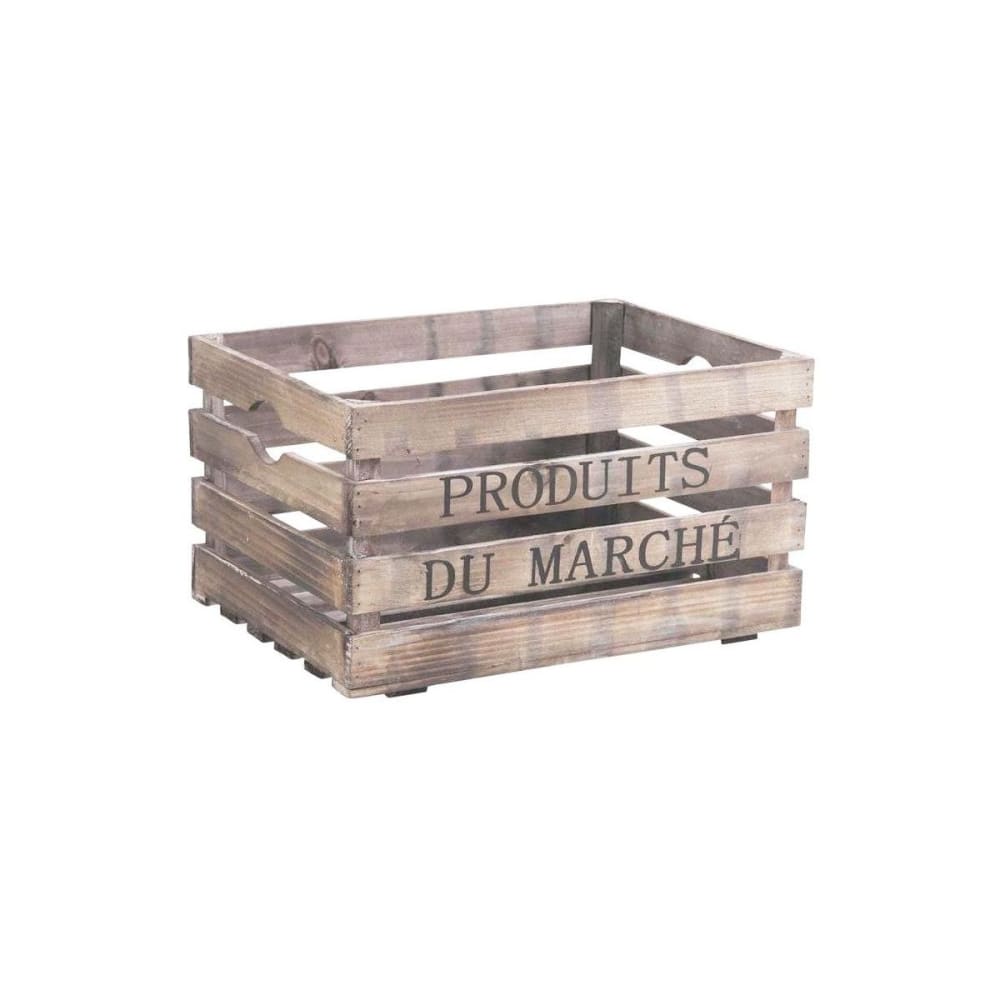 Caisse en bois produits du marché