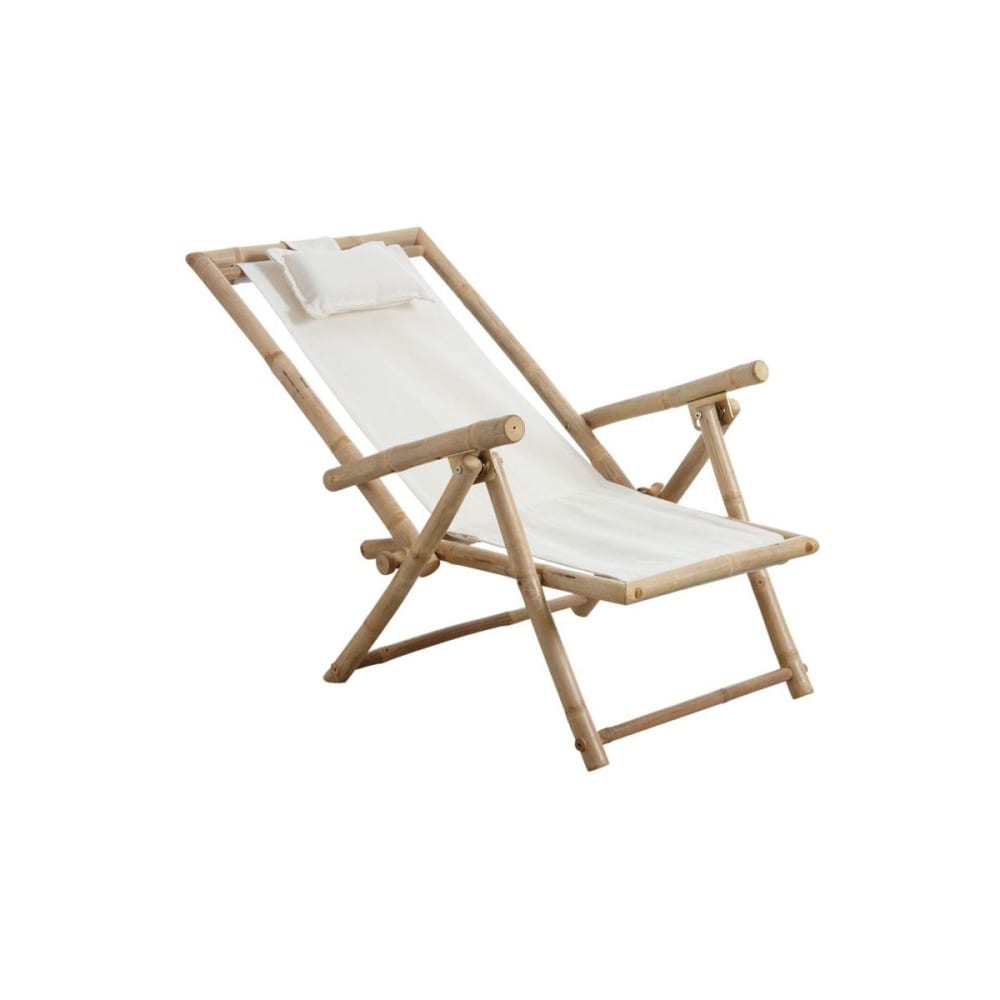 Chaise relax pliante en bambou