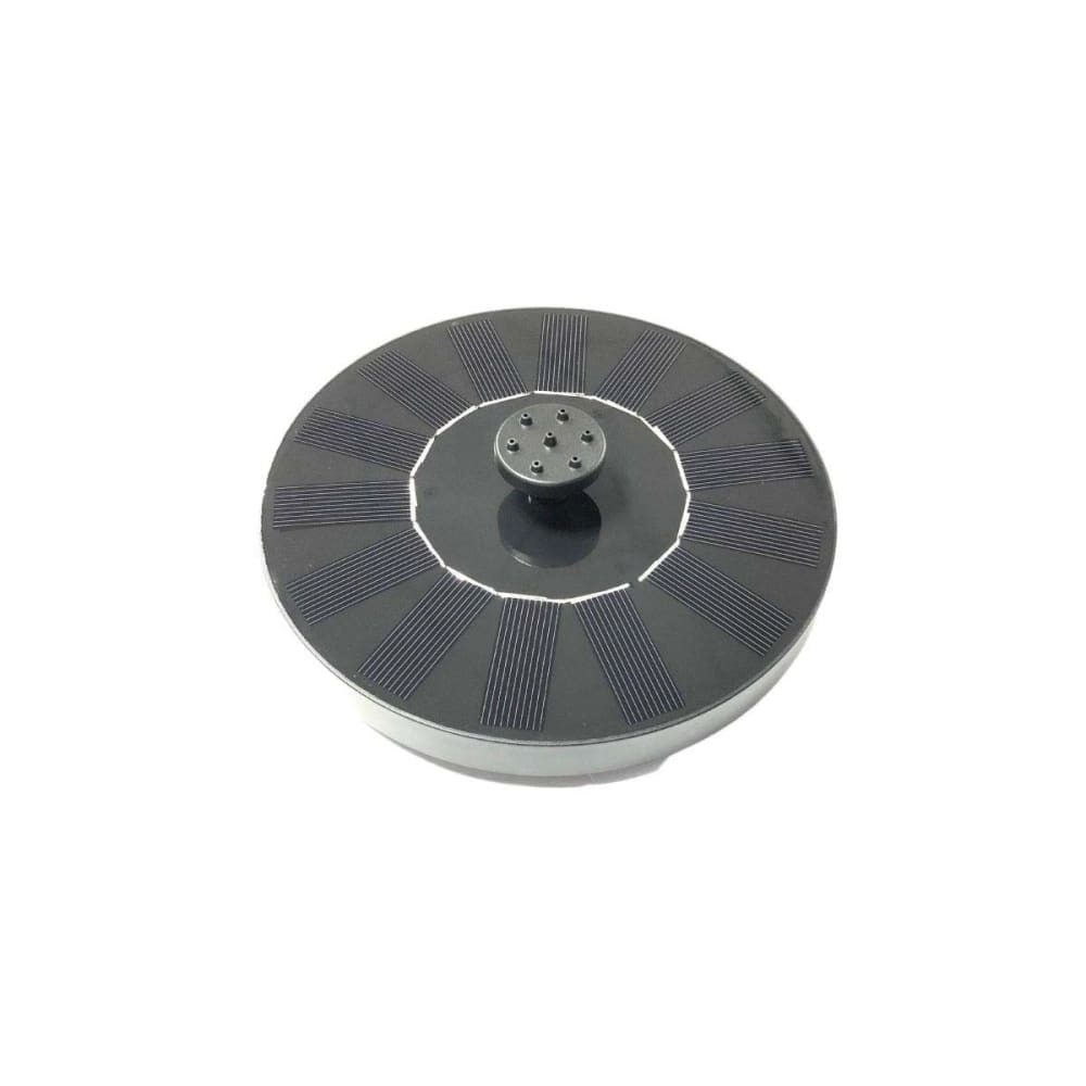 Fontaine extérieure ronde en résine alimentation solaire + batterie +