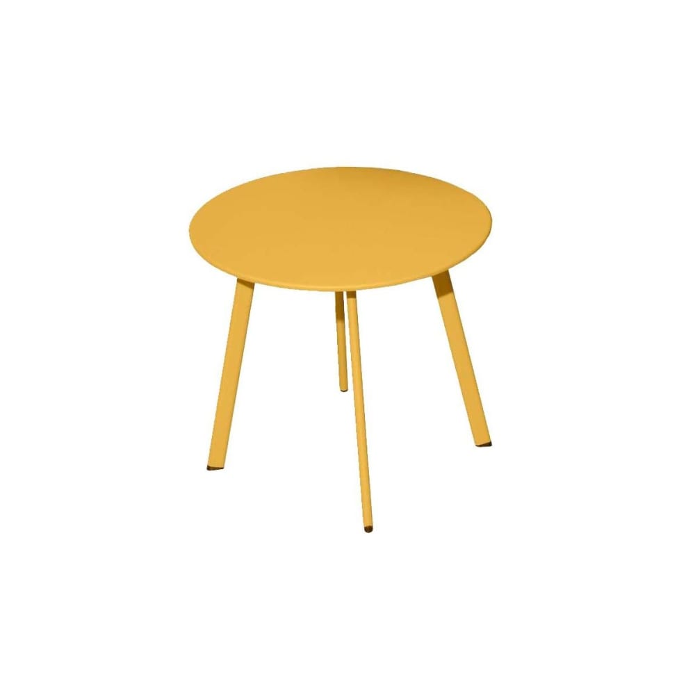 Table basse de jardin en acier massai 40 cm miel