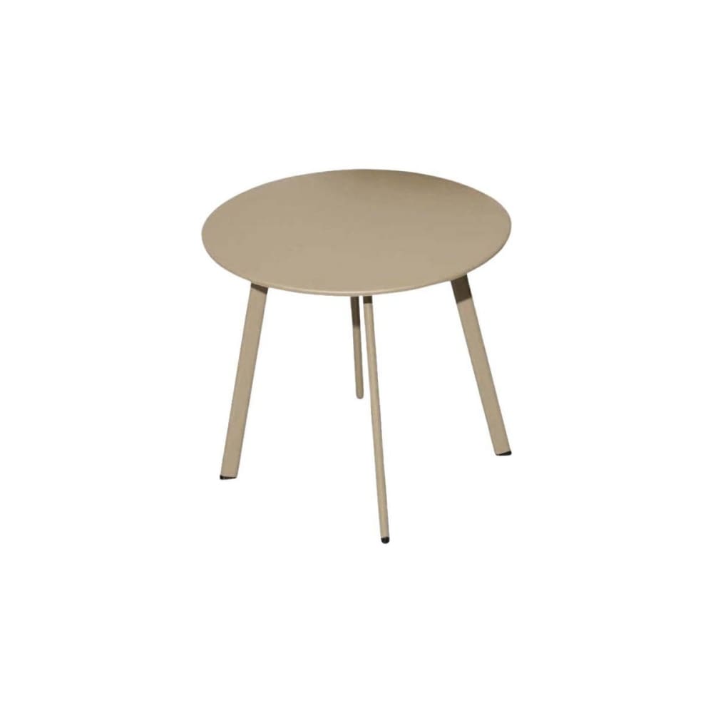 Table basse de jardin en acier massai 40 cm sable