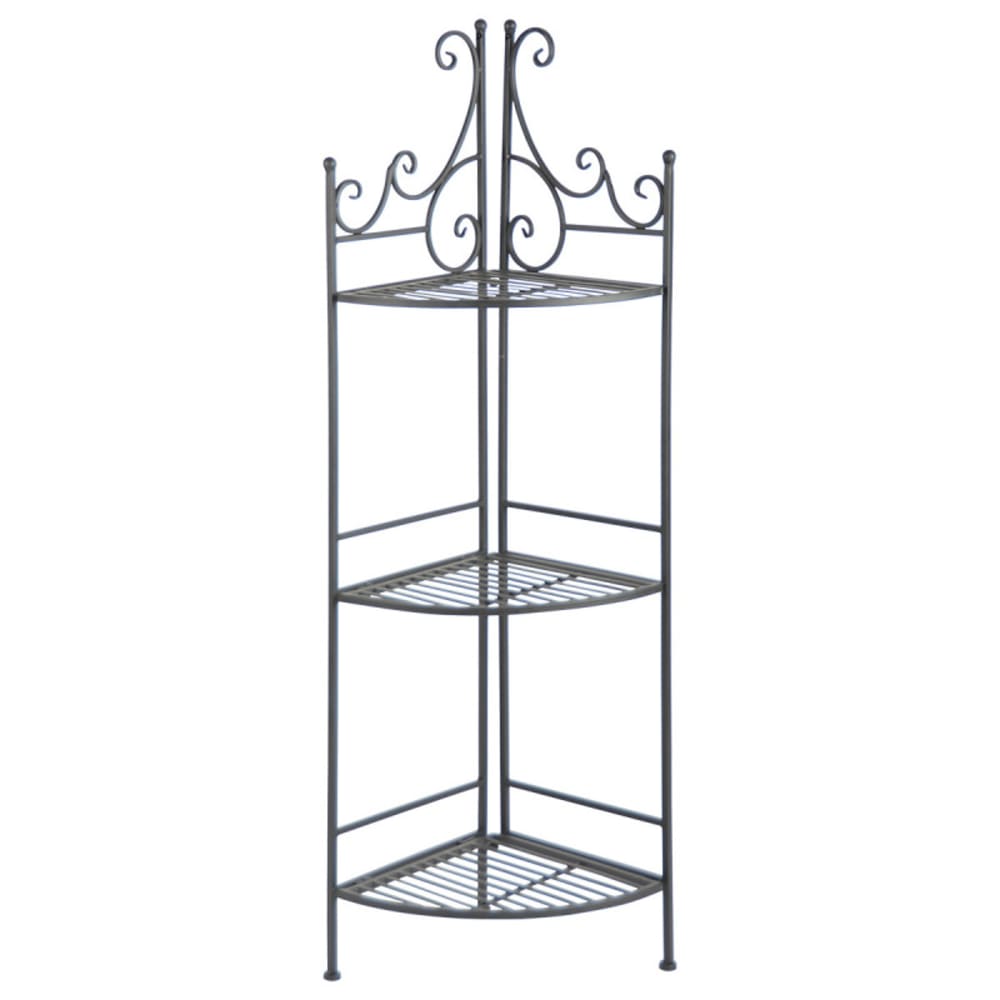 Etagère d'angle pliante 3 niveaux 114 cm