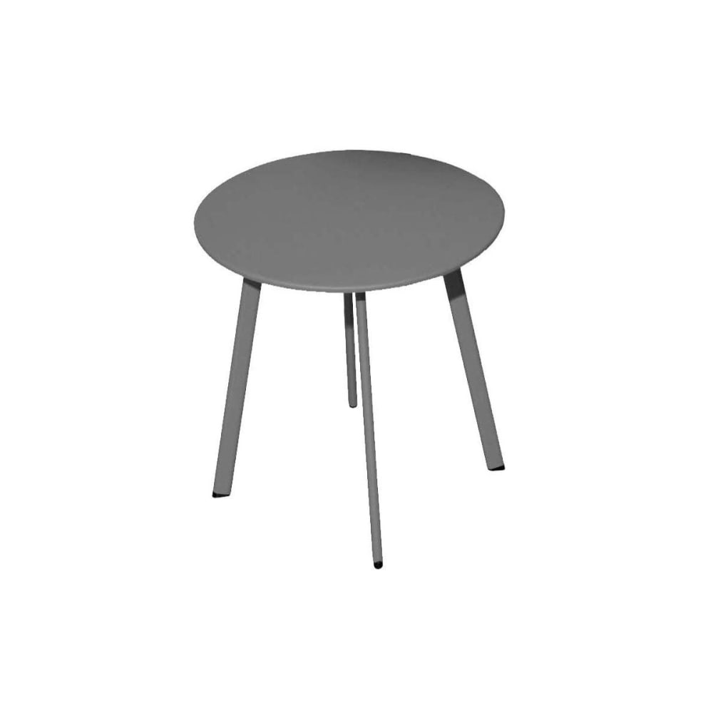 Table basse de jardin en acier massai 45 cm graphite