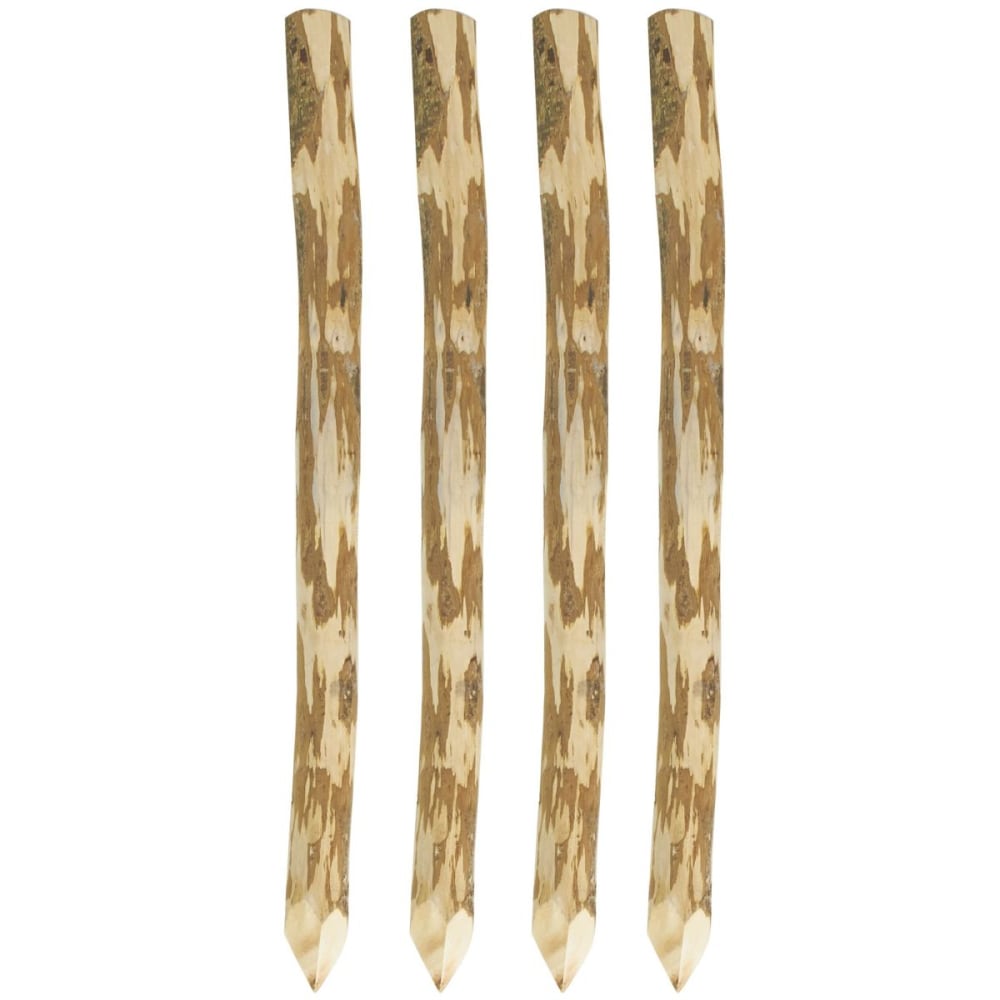 Poteaux en noisetier (lot de 4) hauteur 150 cm