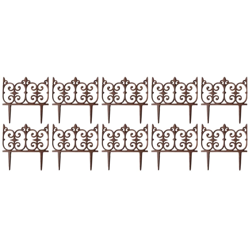 Bordure de jardin en fonte valentine lot de 10