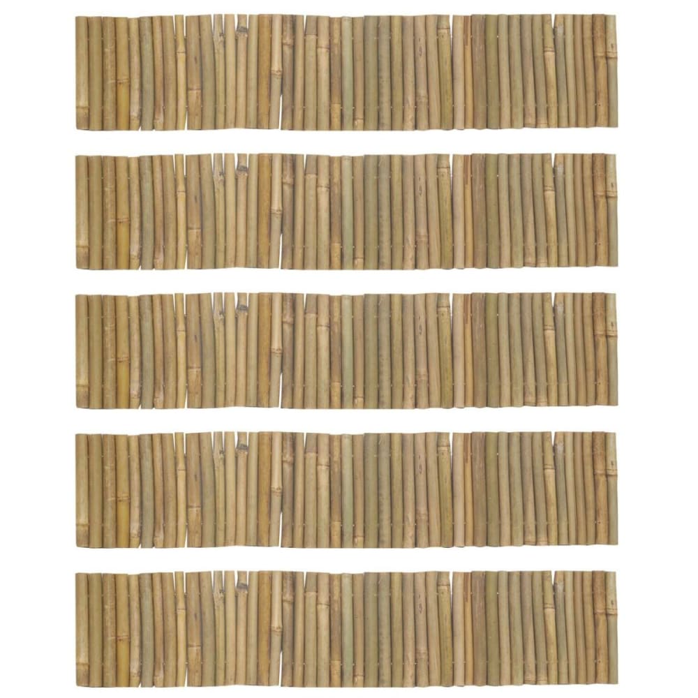 Bordure en bambou naturel lot de 5