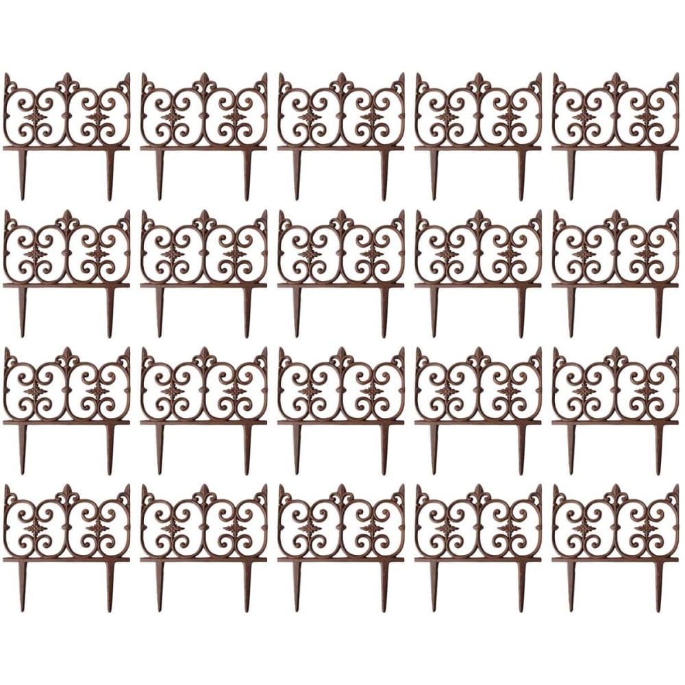 Bordure de jardin en fonte valentine lot de 20