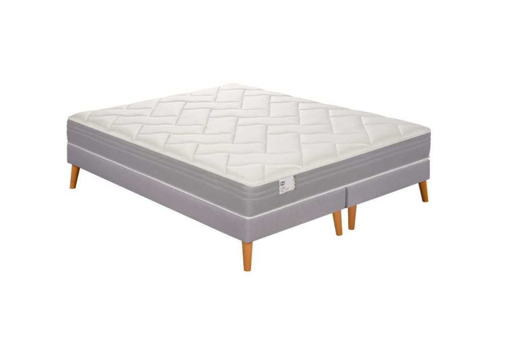 Ensemble 160x200 Matelas ressorts ensachés très ferme H23 + 2 sommiers