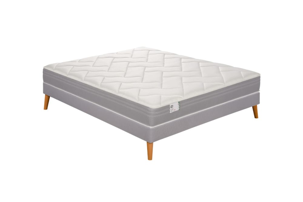 Ensemble 140x200 Matelas ressorts ensachés très ferme H23 + sommier