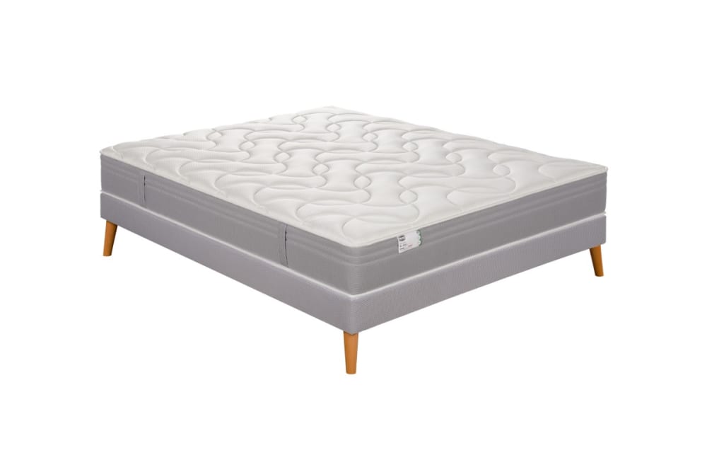 Ensemble 160x200 Matelas ressorts ensachés ferme H26 + sommier