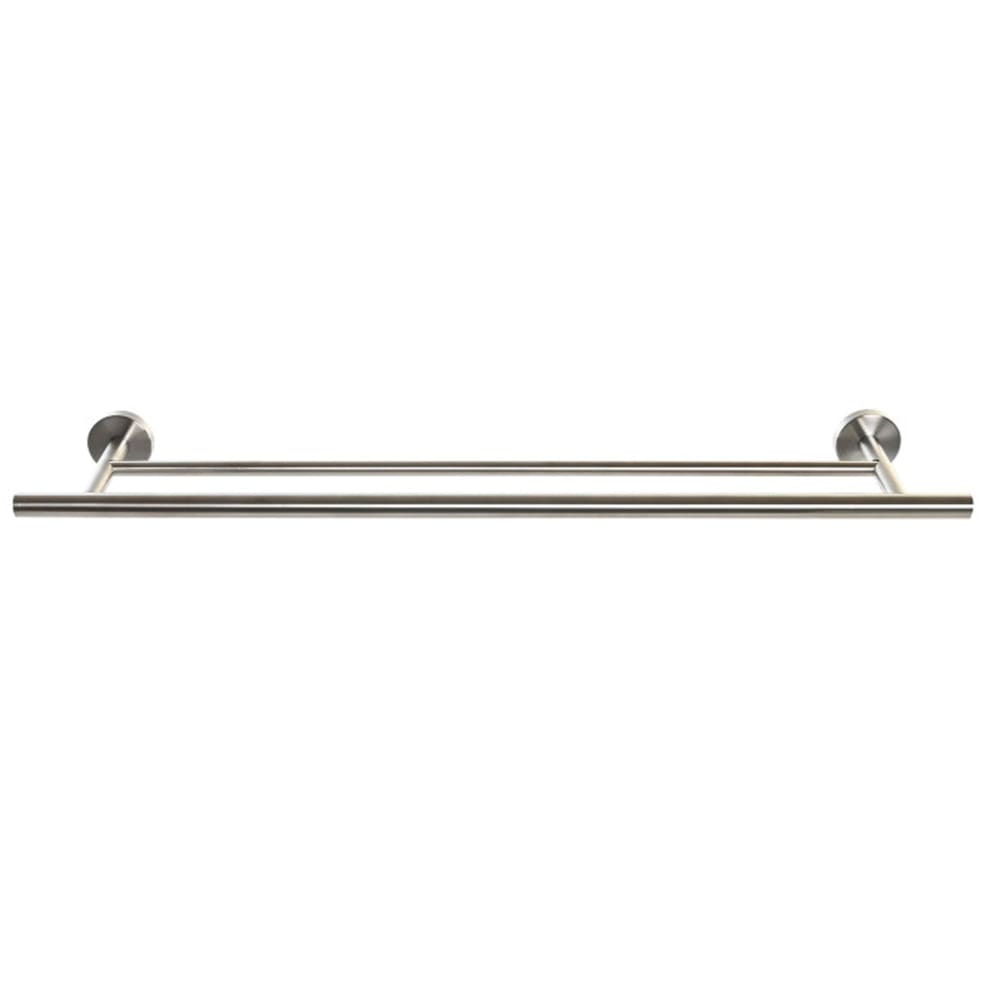 Porte-serviettes mural double en inox 70x13.5x5.3cm
