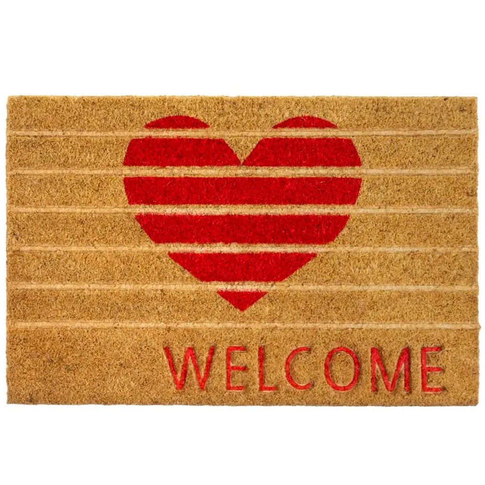 Paillasson coco coeur love 60x40x1.5cm