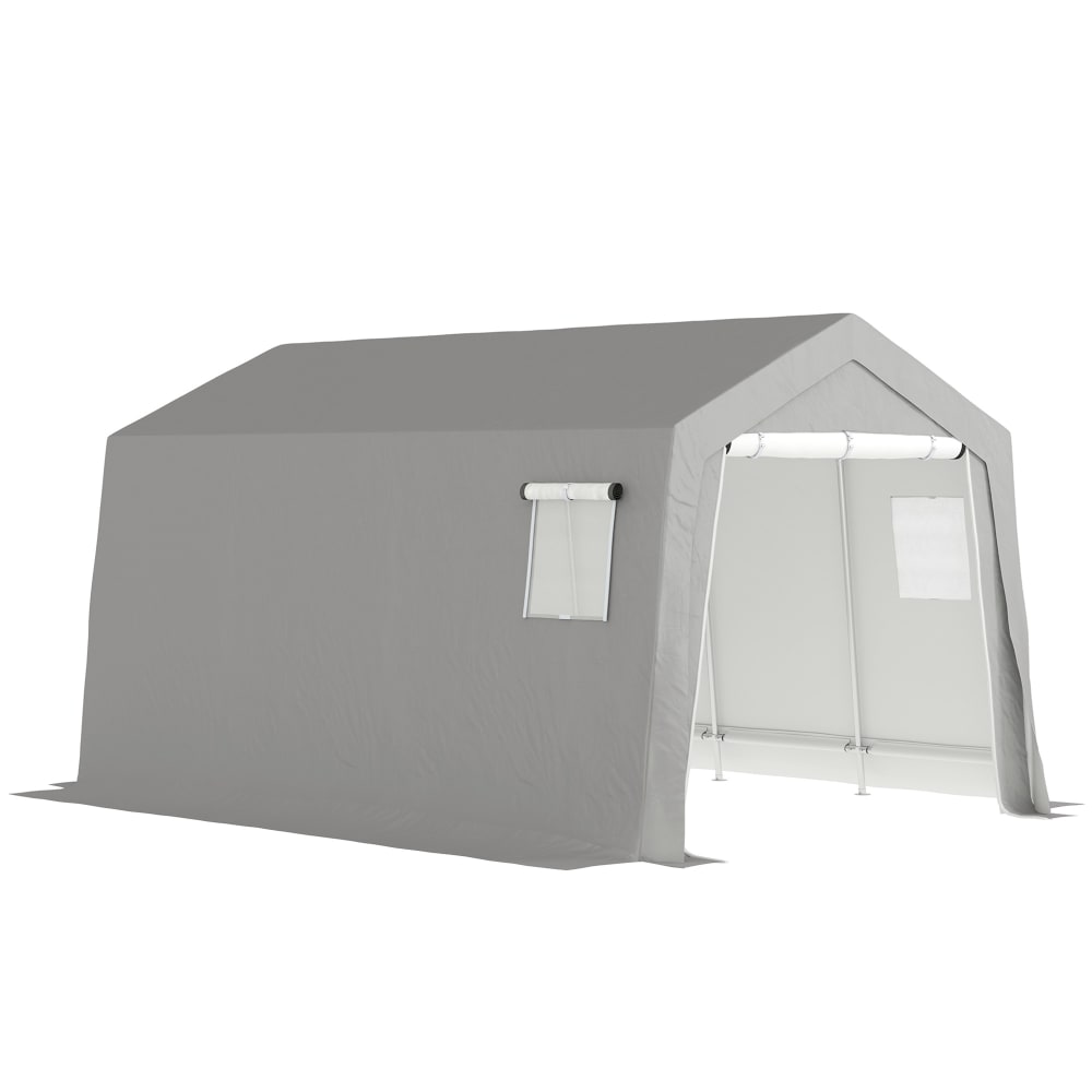 Abri de jardin étanche anti-uv polyester gris clair